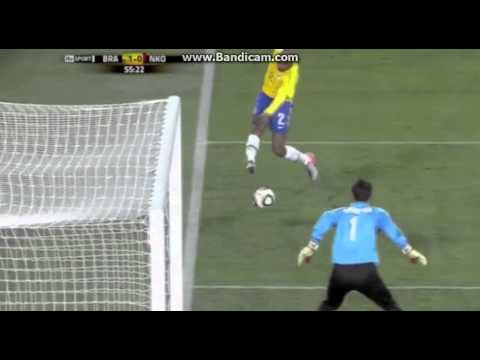 Maicon&#039;s Goal Vs North Korea World Cup 2010 (No Shakeings)