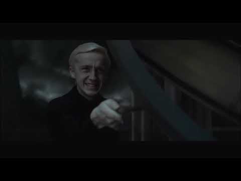 Draco Malfoy tries to kill Albus Dumbledore